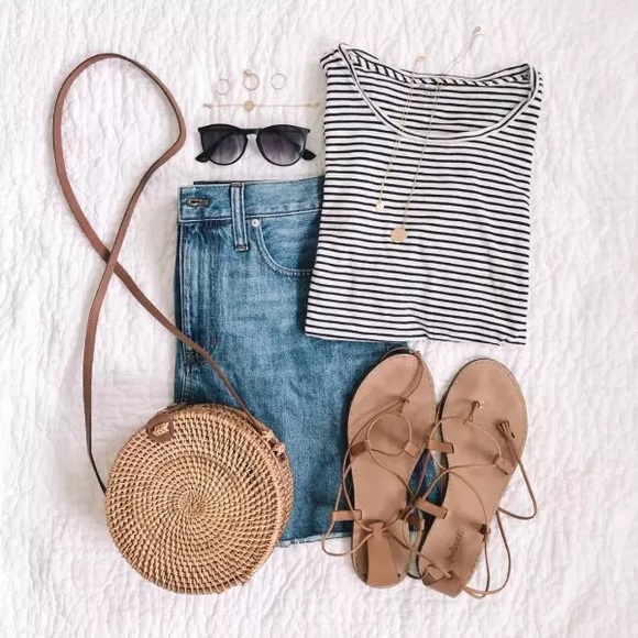 Folk Fortune Natural Ratan Roundie Bag - Picture 4 of 8